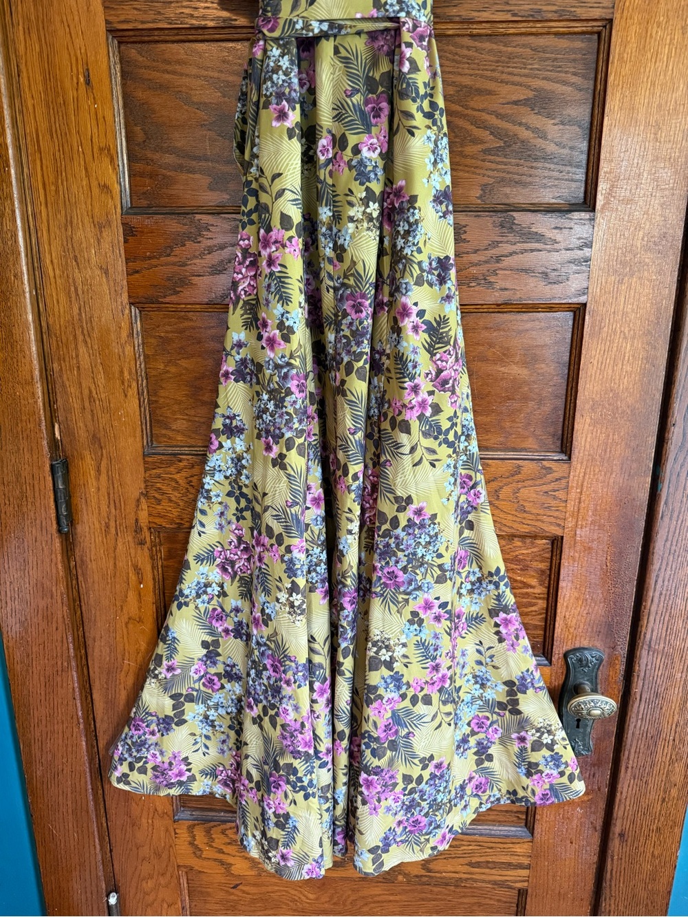 HUTCH Anthro Pietrina Floral Wrap Dress Maxi Flutter Sleeves Femme Prairie S - Picture 5 of 9